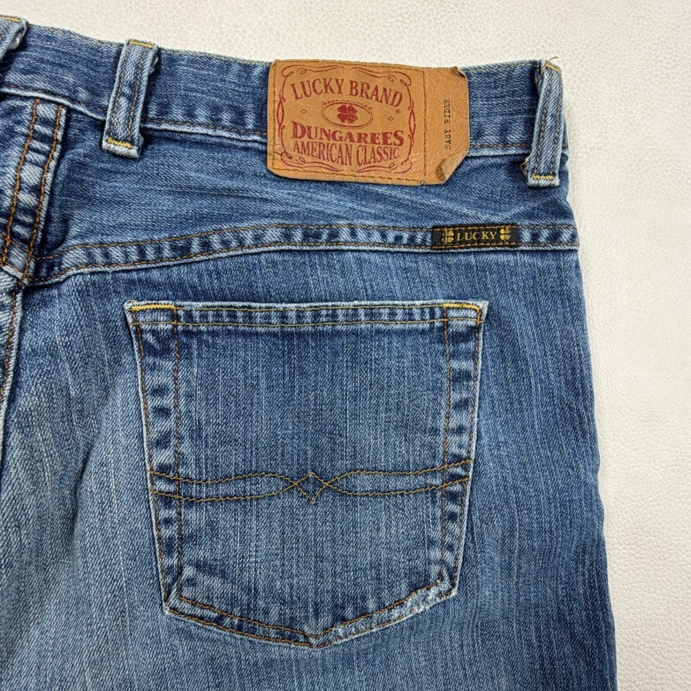 Lucky Brand Easy Rider Jeans Womens 10/30 Straight Leg Button Fly Made in USA - Picture 4 of 11
